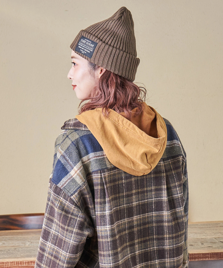 CUBE SUGAR(キューブシュガー) |【秋冬新作】リブ編み ニット キャップ