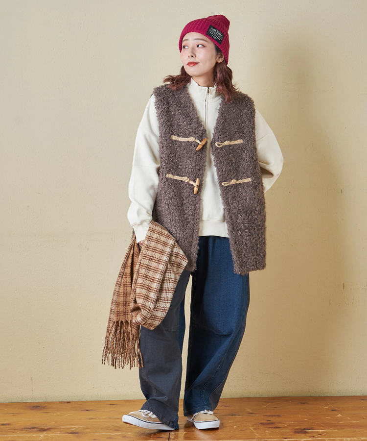 CUBE SUGAR(キューブシュガー) |【秋冬新作】リブ編み ニット キャップ