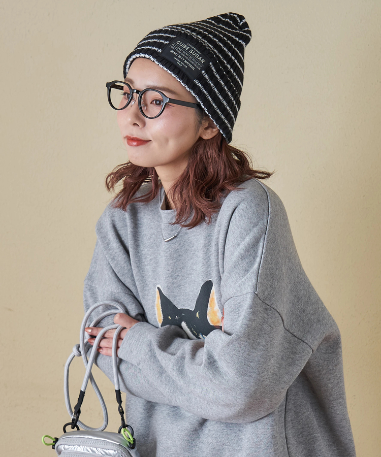 CUBE SUGAR(キューブシュガー) |【秋冬新作】リブ編み ニット キャップ