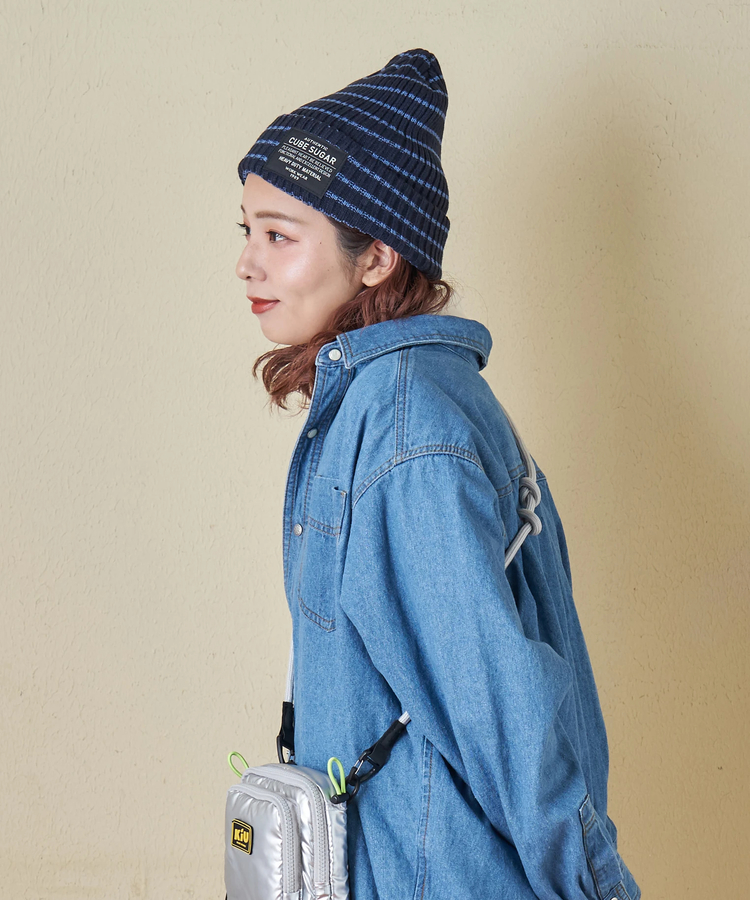 CUBE SUGAR(キューブシュガー) |【秋冬新作】リブ編み ニット キャップ