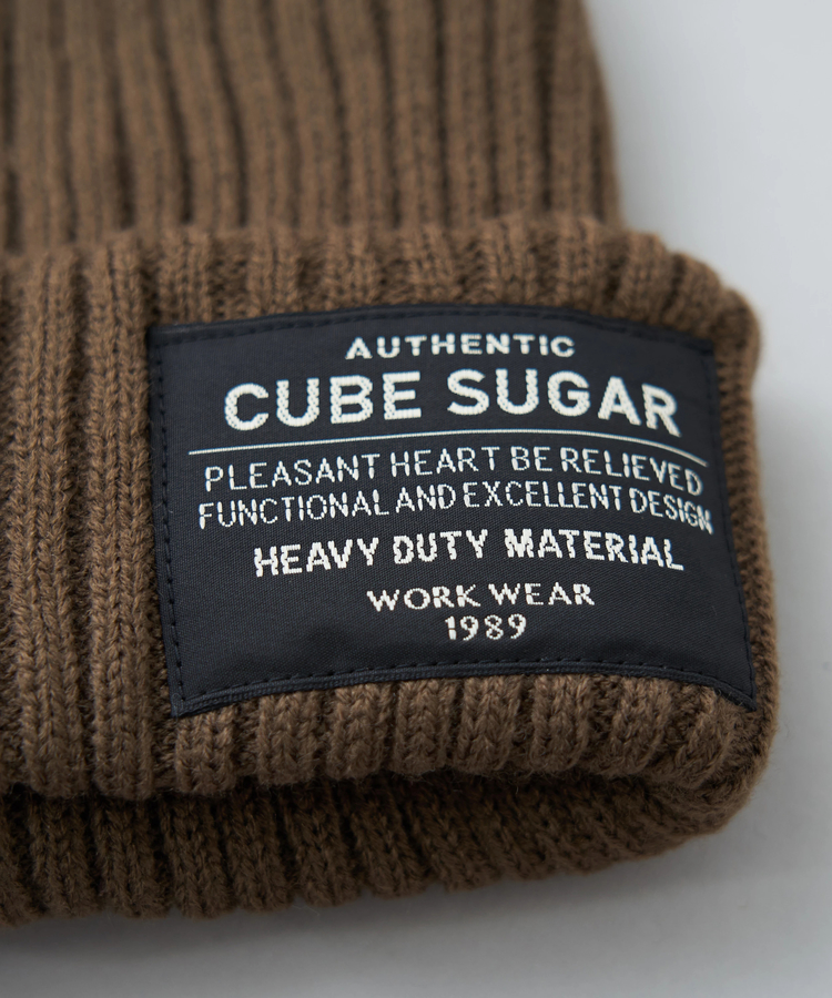 CUBE SUGAR(キューブシュガー) |【秋冬新作】リブ編み ニット キャップ