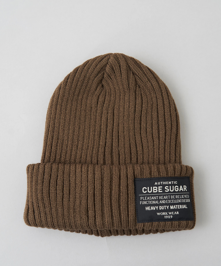 CUBE SUGAR(キューブシュガー) |【秋冬新作】リブ編み ニット キャップ