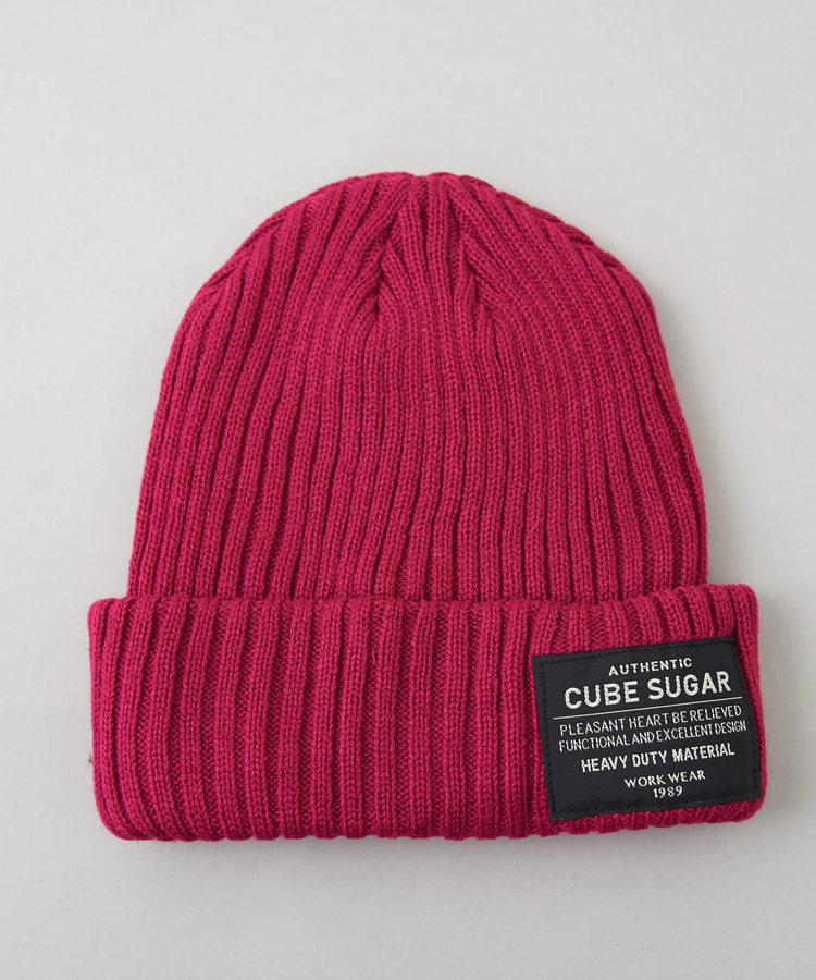 CUBE SUGAR(キューブシュガー) |【秋冬新作】リブ編み ニット キャップ