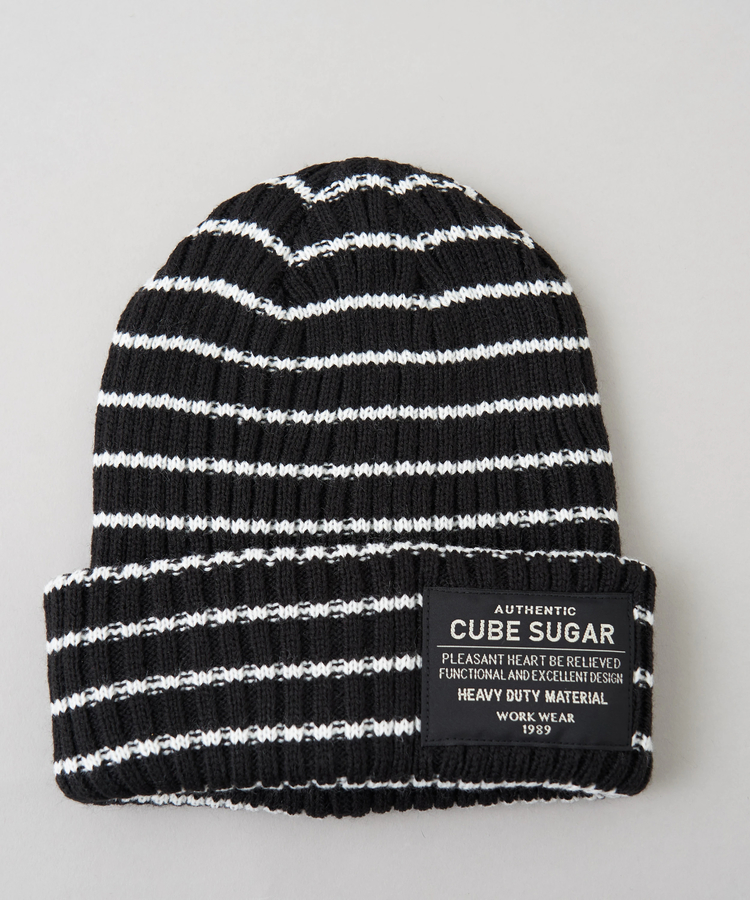 CUBE SUGAR(キューブシュガー) |【秋冬新作】リブ編み ニット キャップ