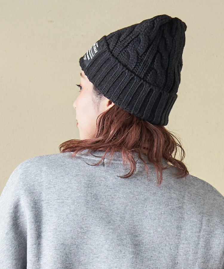 CUBE SUGAR(キューブシュガー) |【秋冬新作】ケーブル編み ニット キャップ