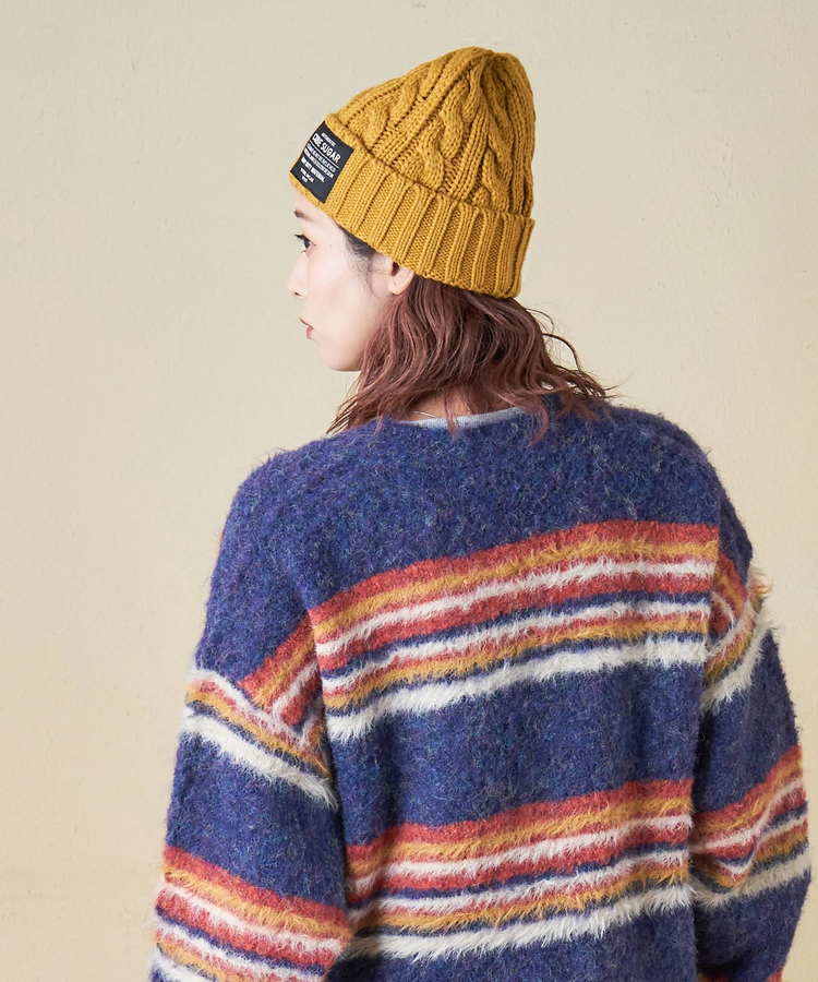 CUBE SUGAR(キューブシュガー) |【秋冬新作】ケーブル編み ニット キャップ