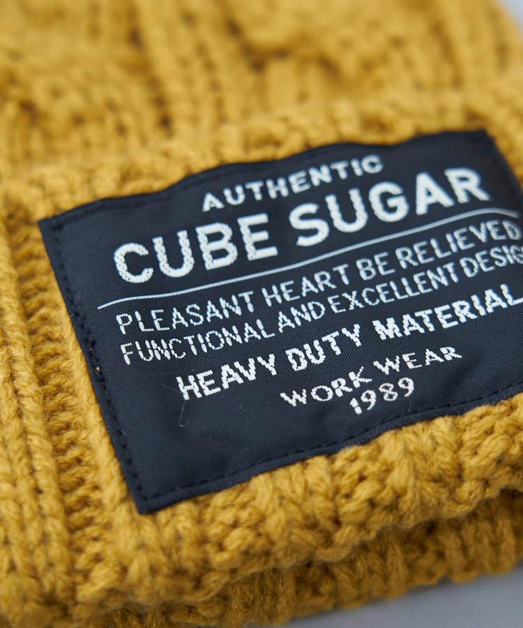 CUBE SUGAR(キューブシュガー) |【秋冬新作】ケーブル編み ニット キャップ