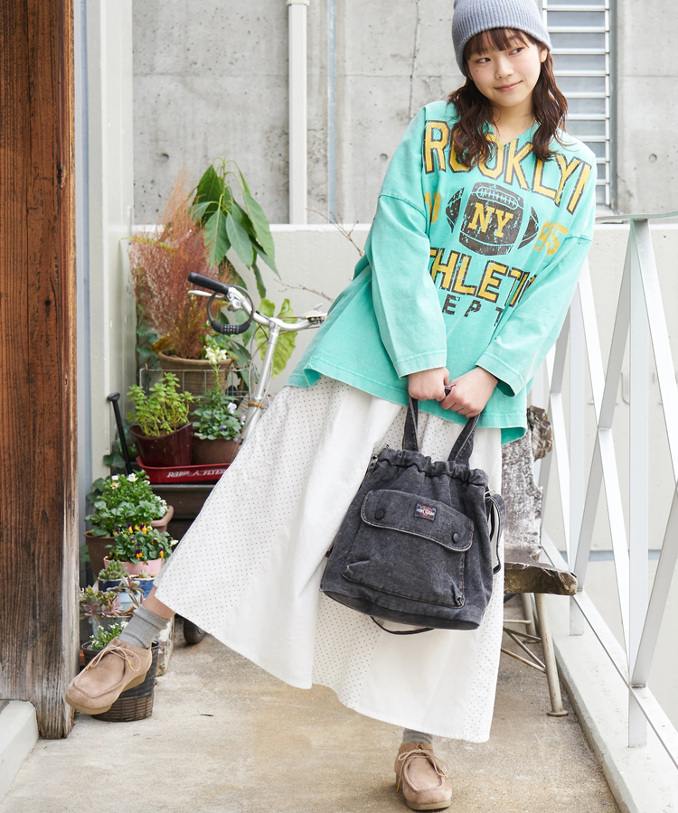 CUBE SUGAR(キューブシュガー) |【春新作】ケミカル加工 デニム 2way トートバッグ