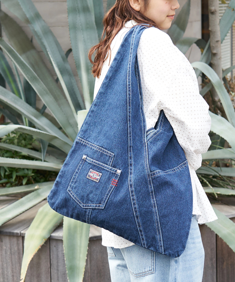CUBE SUGAR(キューブシュガー) |【春新作8%分ポイントバック】リメイク風 デニム マルシェバッグ