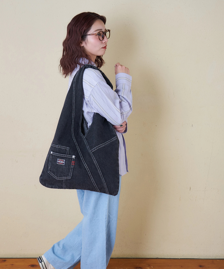 CUBE SUGAR(キューブシュガー) |【春新作8%分ポイントバック】リメイク風 デニム マルシェバッグ