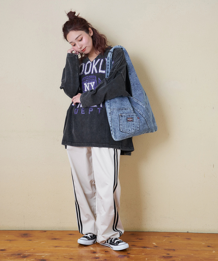 CUBE SUGAR(キューブシュガー) |【春新作8%分ポイントバック】リメイク風 デニム マルシェバッグ