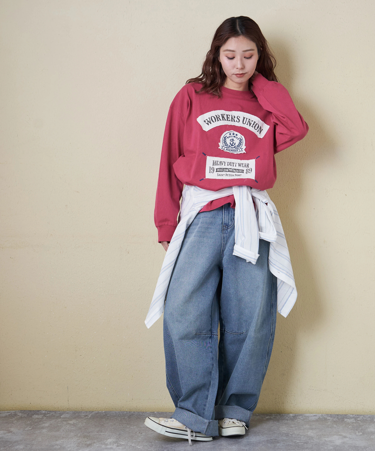 CUBE SUGAR(キューブシュガー) |【春新作8%分ポイントバック】ストライプ レギュラーシャツ