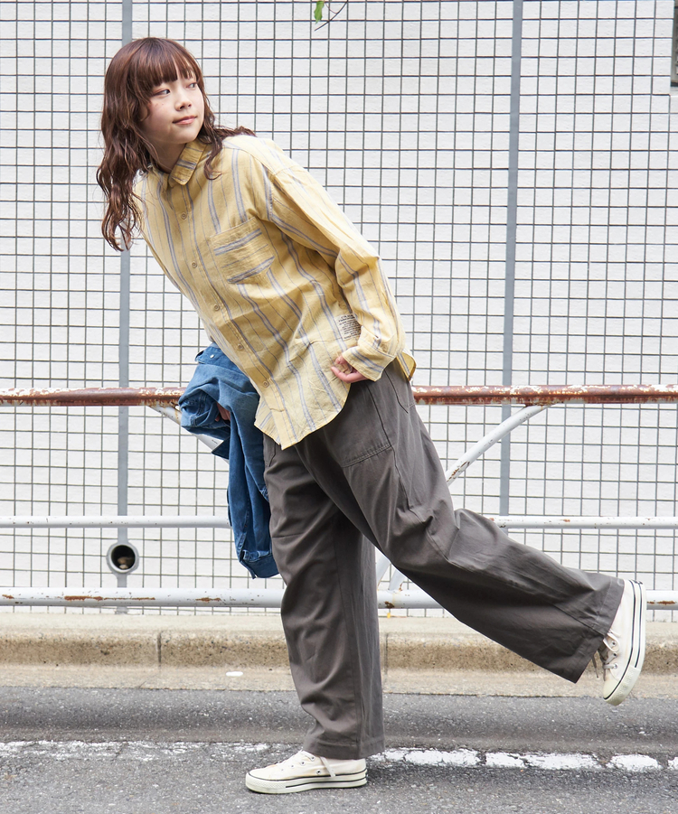 CUBE SUGAR(キューブシュガー) |【春新作8%分ポイントバック】ストライプ レギュラーシャツ