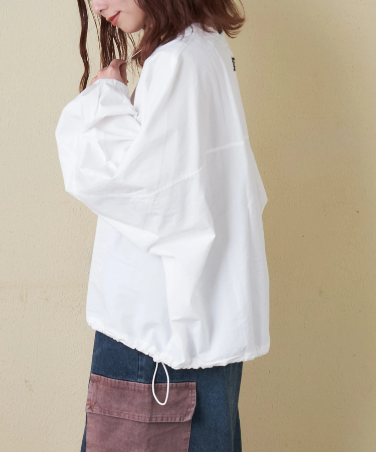 CUBE SUGAR(キューブシュガー) |【春新作】リブ使い ドルマン プルオーバーシャツ