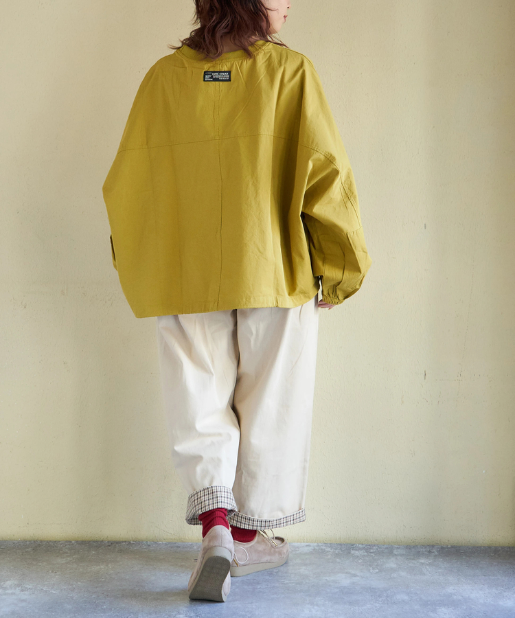 CUBE SUGAR(キューブシュガー) |【春新作】リブ使い ドルマン プルオーバーシャツ