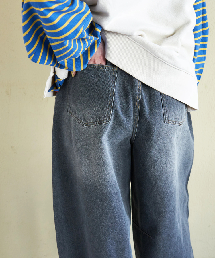 CUBE SUGAR(キューブシュガー) |【春新作】11オンス デニム ワイド バルーンパンツ
