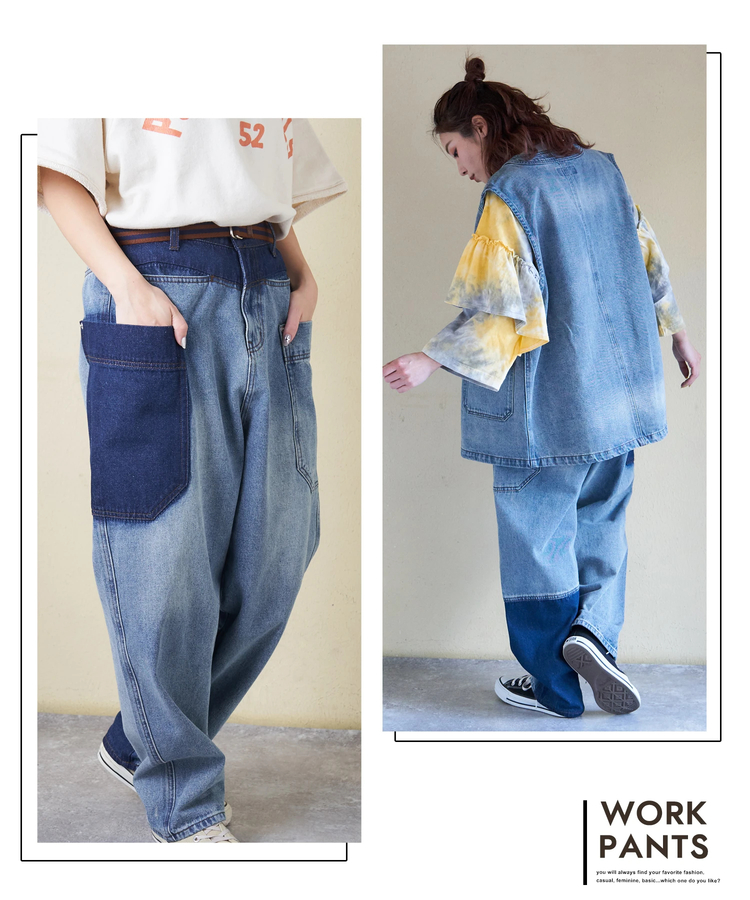 CUBE SUGAR(キューブシュガー) |【春新作】11オンス デニム ワークパンツ