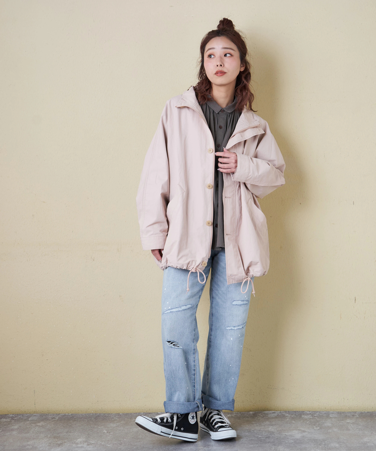 CUBE SUGAR(キューブシュガー) |【春新作8%分ポイントバック】10オンス デニム ダメージ ストレート パンツ