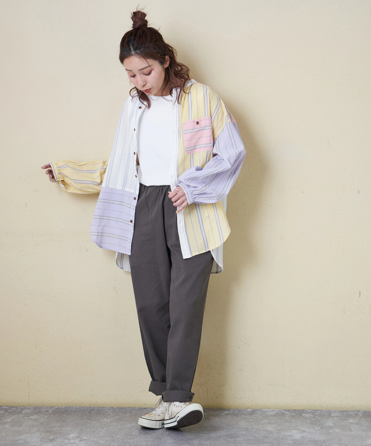 CUBE SUGAR(キューブシュガー) |【春新作】コットン ツイル エブリデイパンツ