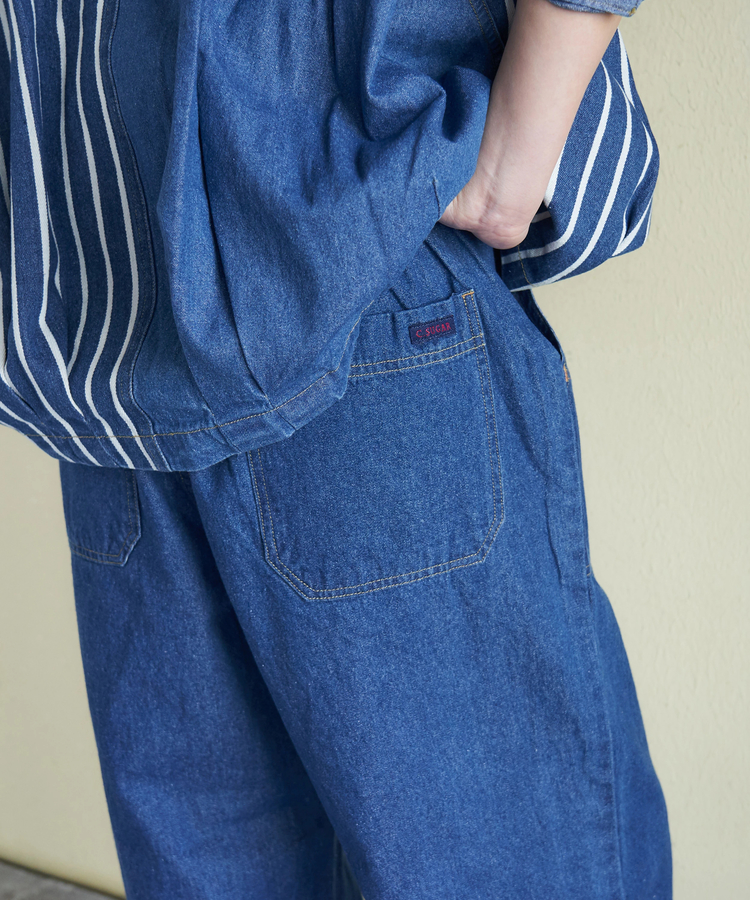 CUBE SUGAR(キューブシュガー) |【春新作】8.5オンス デニム ワイドパンツ