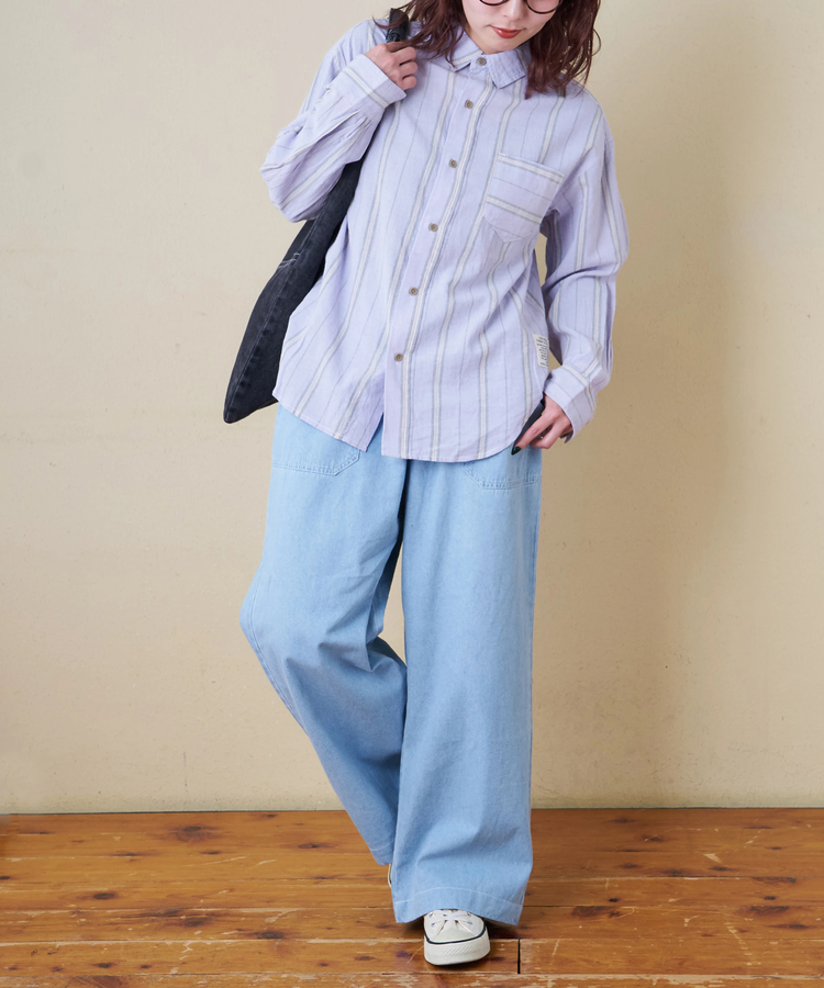 CUBE SUGAR(キューブシュガー) |【春新作】8.5オンス デニム ワイドパンツ