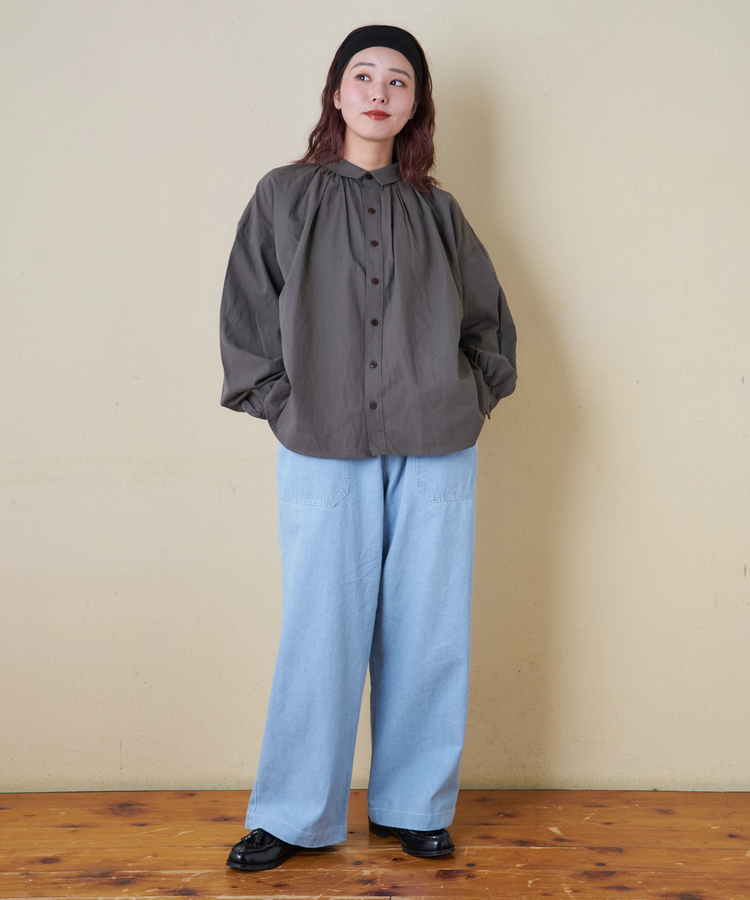 CUBE SUGAR(キューブシュガー) |【春新作】8.5オンス デニム ワイドパンツ