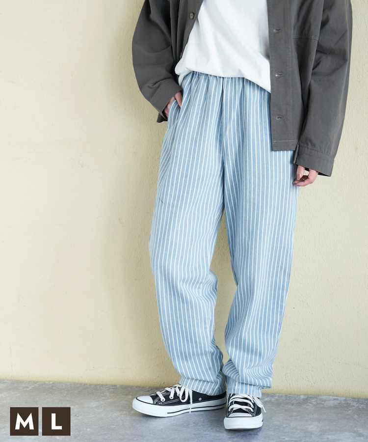 CUBE SUGAR(キューブシュガー) |【春新作】ヒッコリー エブリデイ パンツ