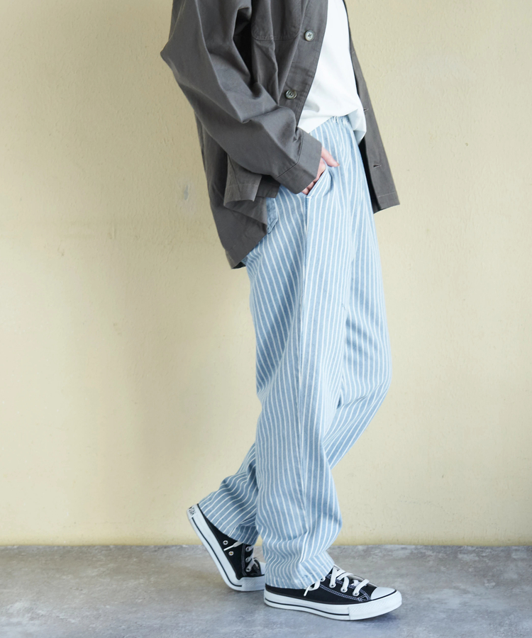 CUBE SUGAR(キューブシュガー) |【春新作】ヒッコリー エブリデイ パンツ