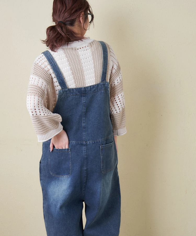 CUBE SUGAR(キューブシュガー) |≪インスタグラム限定先行公開★1/25販売予定≫【春新作8%分ポイントバック】デニム サロペットパンツ