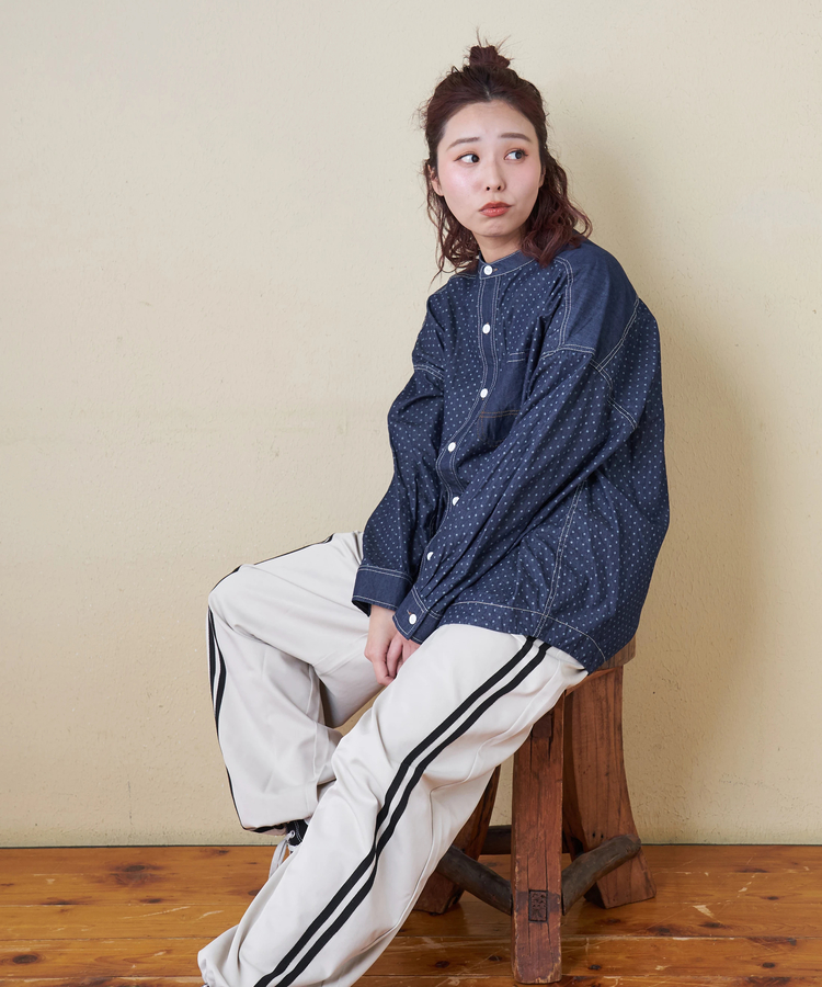 CUBE SUGAR(キューブシュガー) |【春新作8%分ポイントバック】ナイロン イージー ライン パンツ