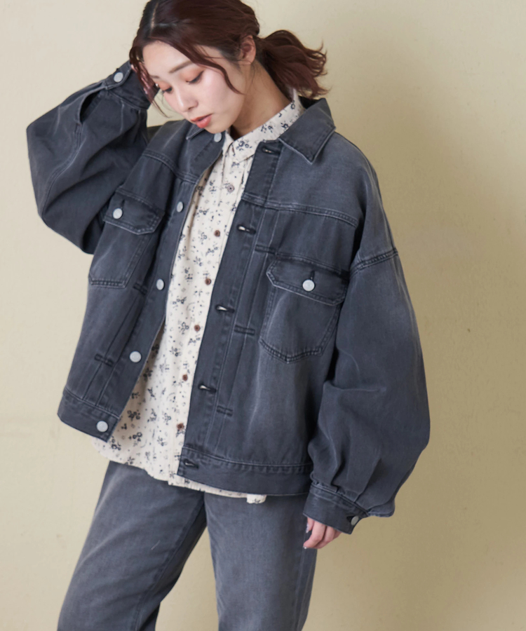 CUBE SUGAR(キューブシュガー) |【春新作8%分ポイントバック】パフスリーブ デニム ジャケット