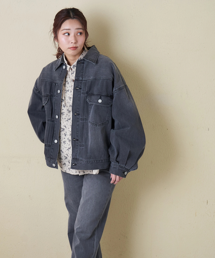 CUBE SUGAR(キューブシュガー) |【春新作8%分ポイントバック】パフスリーブ デニム ジャケット