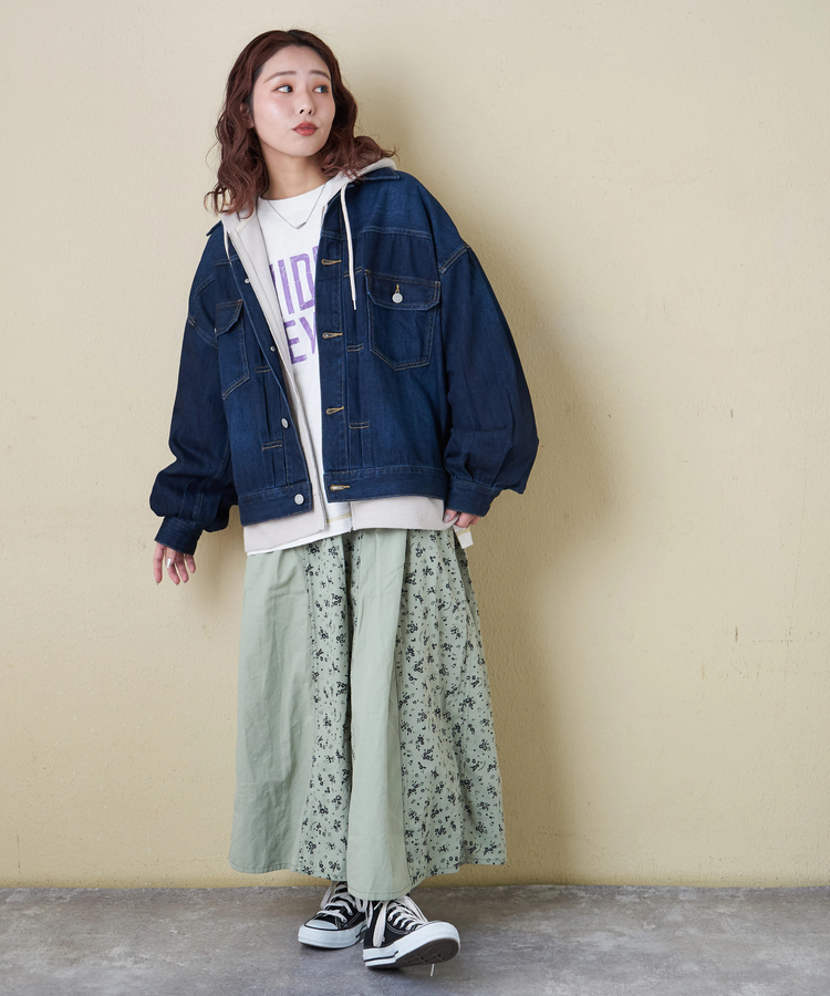 CUBE SUGAR(キューブシュガー) |【春新作8%分ポイントバック】パフスリーブ デニム ジャケット