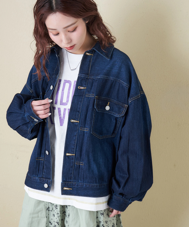 CUBE SUGAR(キューブシュガー) |【春新作8%分ポイントバック】パフスリーブ デニム ジャケット