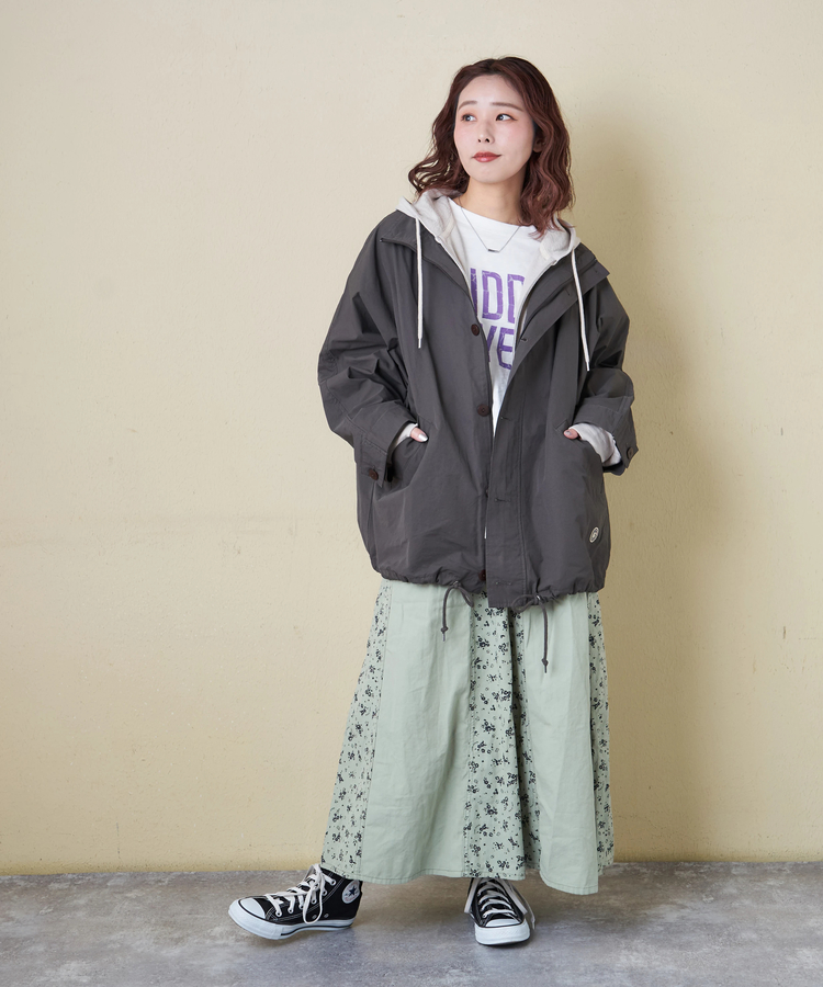 CUBE SUGAR(キューブシュガー) |【春新作8%分ポイントバック】綿ナイロンツイル ドルマン ジャケット