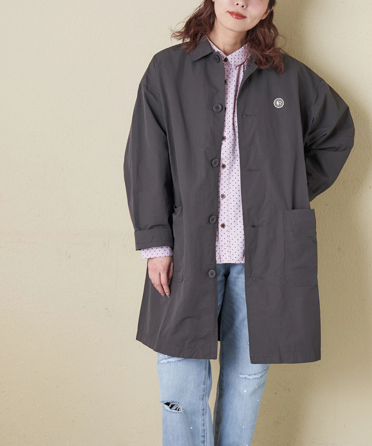 CUBE SUGAR(キューブシュガー) |【春新作8%分ポイントバック】綿ナイロンツイル ステンカラーコート