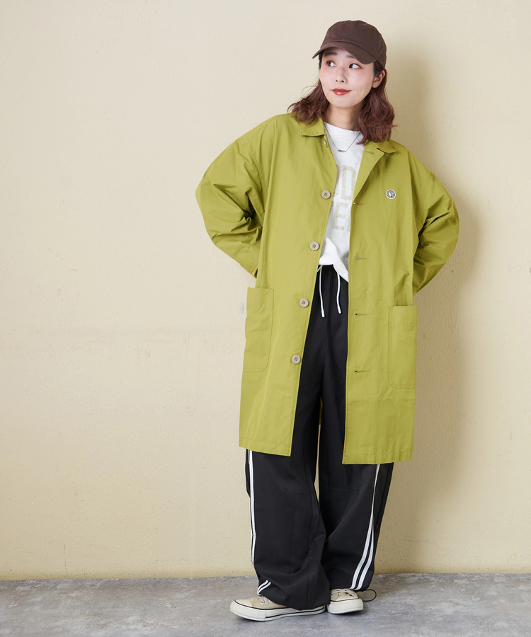 CUBE SUGAR(キューブシュガー) |【春新作8%分ポイントバック】綿ナイロンツイル ステンカラーコート