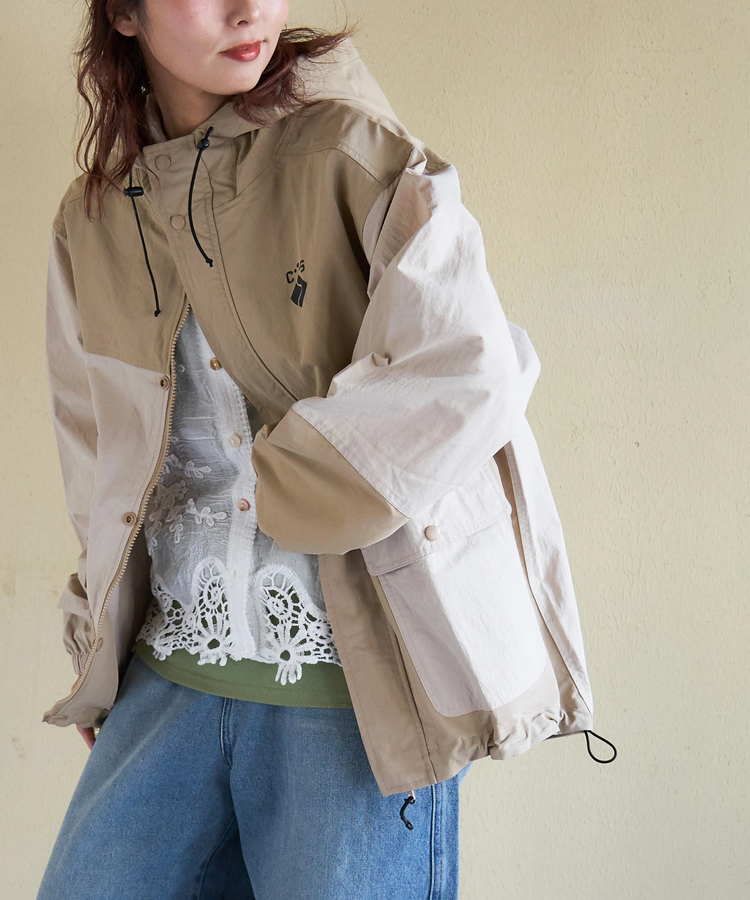 CUBE SUGAR(キューブシュガー) |【春新作8%分ポイントバック】ナイロン 撥水加工 マウンテンパーカー