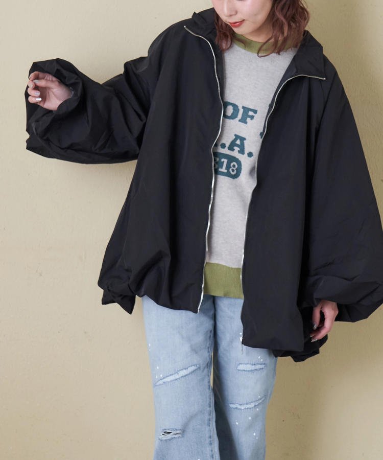 CUBE SUGAR(キューブシュガー) |【春新作8%分ポイントバック】バルーンスリーブ ワイド ジャケット