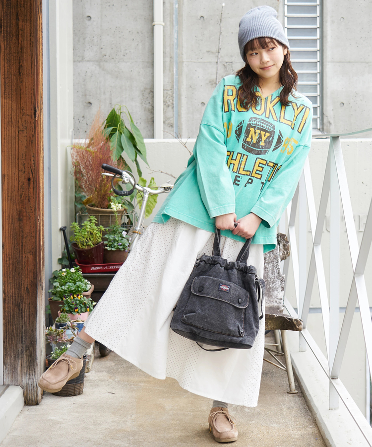 CUBE SUGAR(キューブシュガー) |【春新作8%分ポイントバック】10/-天竺 スノーウォッシュ カットオフ Vネック プルオーバー