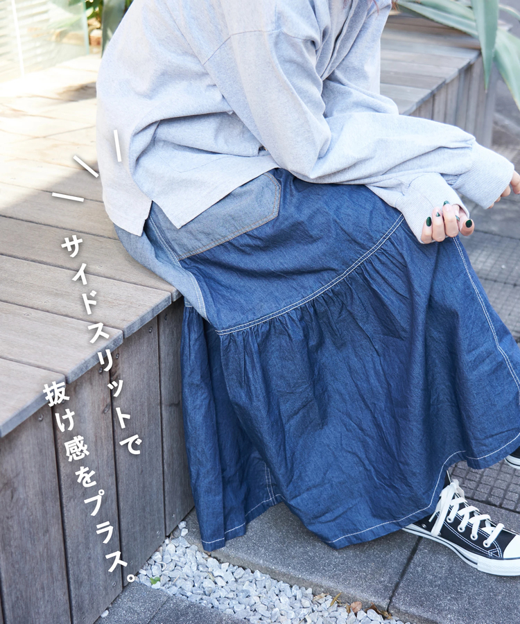 CUBE SUGAR(キューブシュガー) |【春新作8%分ポイントバック】10/-天竺 スノーウォッシュ ドットボタン カーディガン