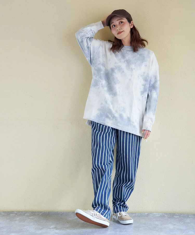CUBE SUGAR(キューブシュガー) |【春新作ポイント2倍(2/10まで)】16/-OE天竺 タイダイ バックプリント プルオーバー