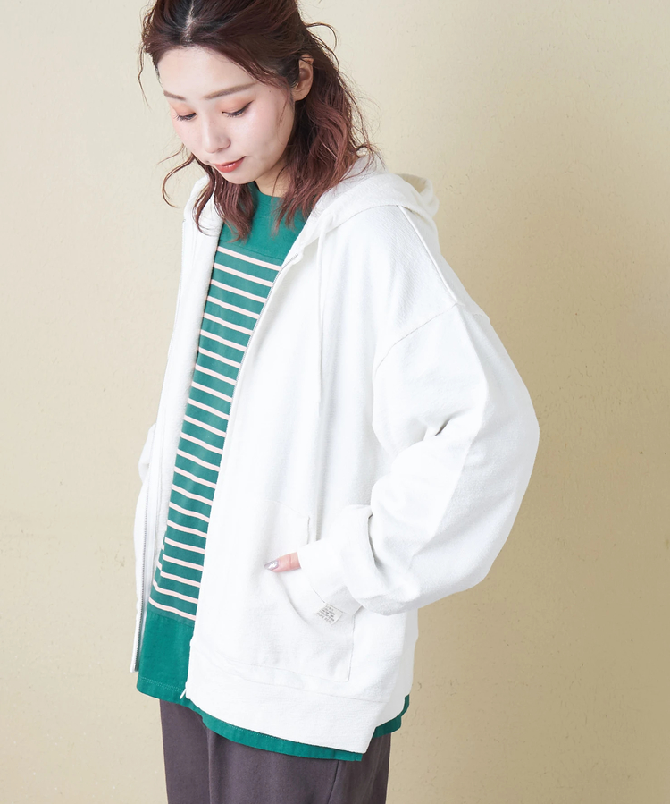 CUBE SUGAR(キューブシュガー) |【春新作8%分ポイントバック】インレイ ジップ パーカー