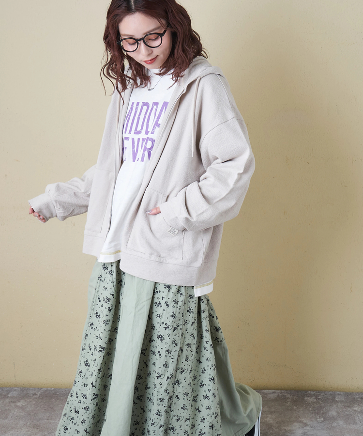 CUBE SUGAR(キューブシュガー) |【春新作8%分ポイントバック】インレイ ジップ パーカー