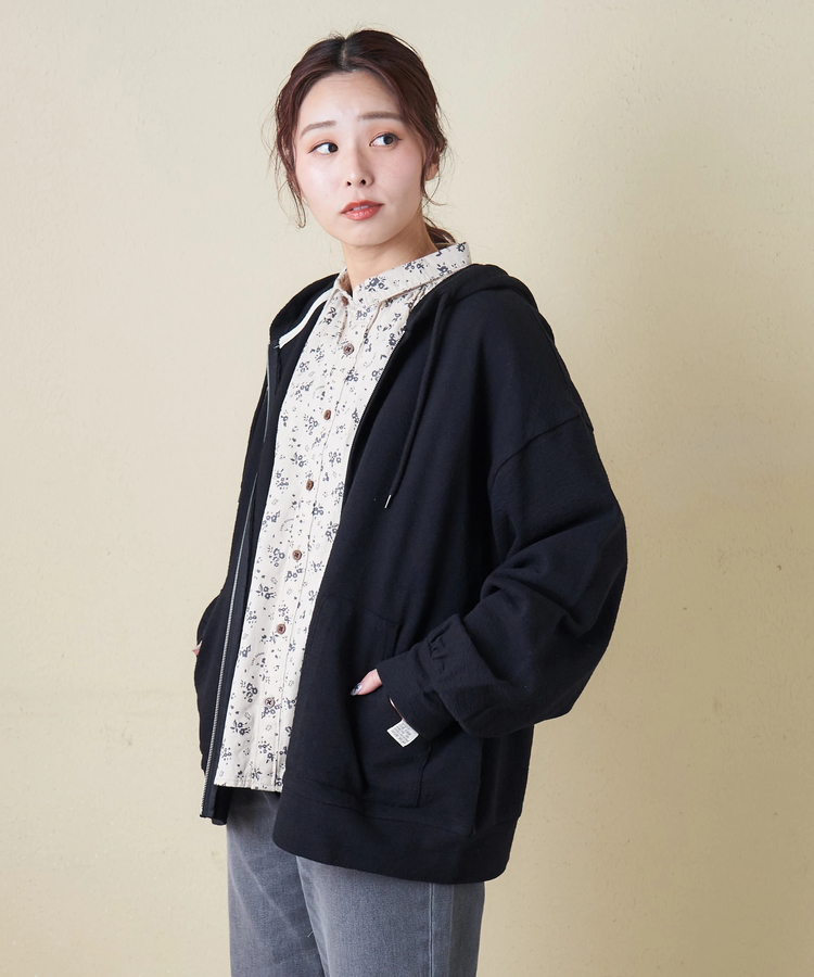 CUBE SUGAR(キューブシュガー) |【春新作8%分ポイントバック】インレイ ジップ パーカー