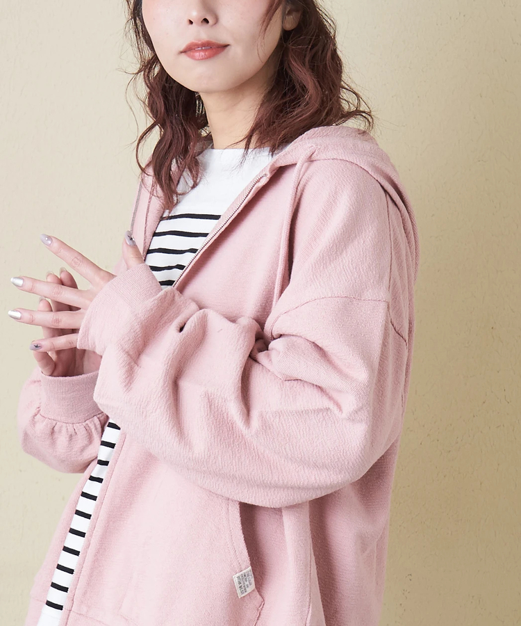 CUBE SUGAR(キューブシュガー) |【春新作8%分ポイントバック】インレイ ジップ パーカー