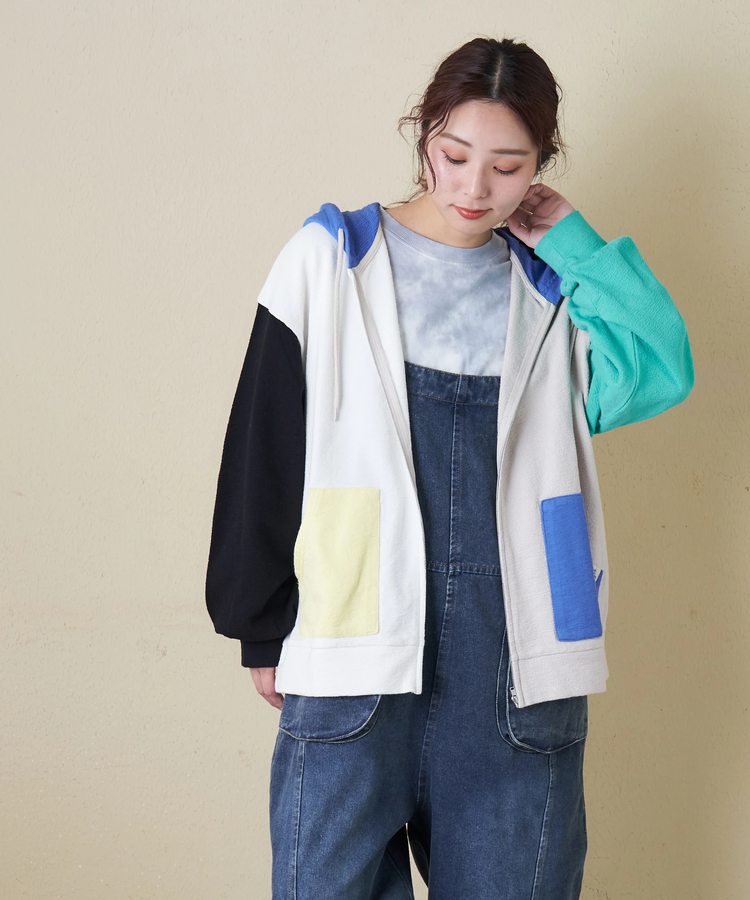 CUBE SUGAR(キューブシュガー) |【春新作8%分ポイントバック】インレイ ジップ パーカー