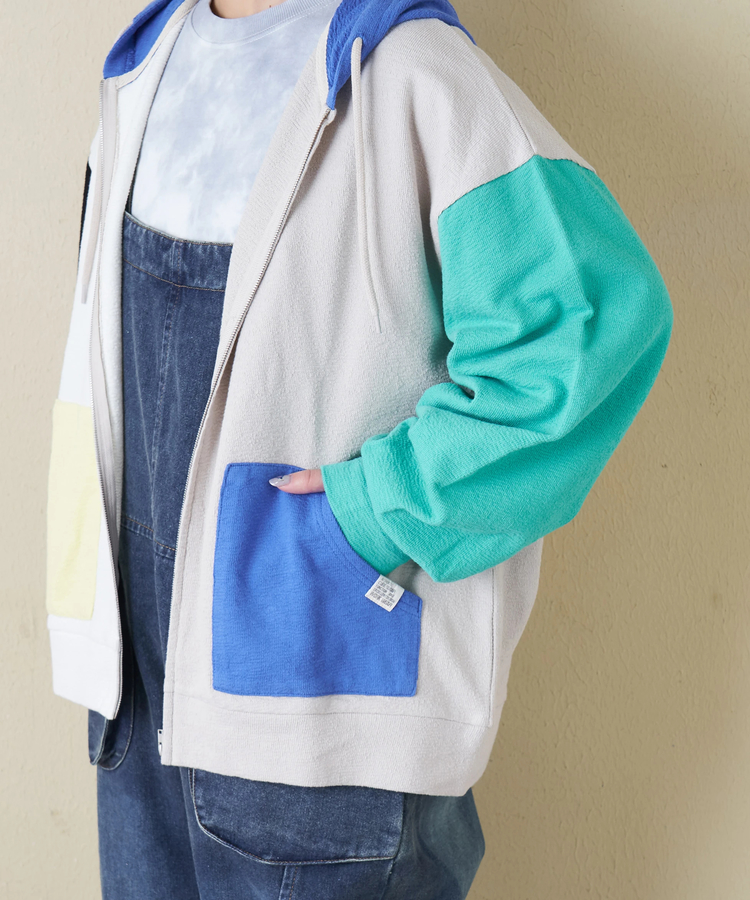 CUBE SUGAR(キューブシュガー) |【春新作8%分ポイントバック】インレイ ジップ パーカー