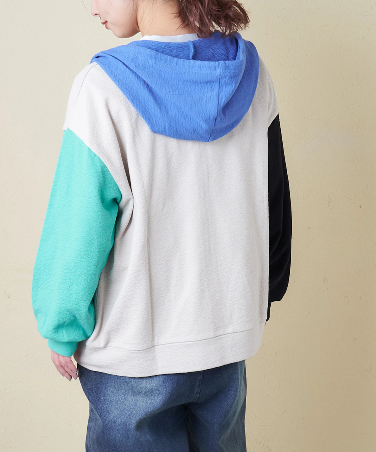 CUBE SUGAR(キューブシュガー) |【春新作8%分ポイントバック】インレイ ジップ パーカー