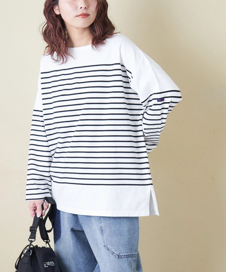 CUBE SUGAR(キューブシュガー) |【春新作8%分ポイントバック】21/-天竺 バスク ボーダー Tシャツ